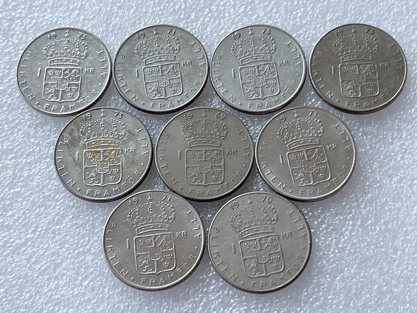 全场一元起拍 世界散币、银币专场 第51期 瑞典1克朗 10枚