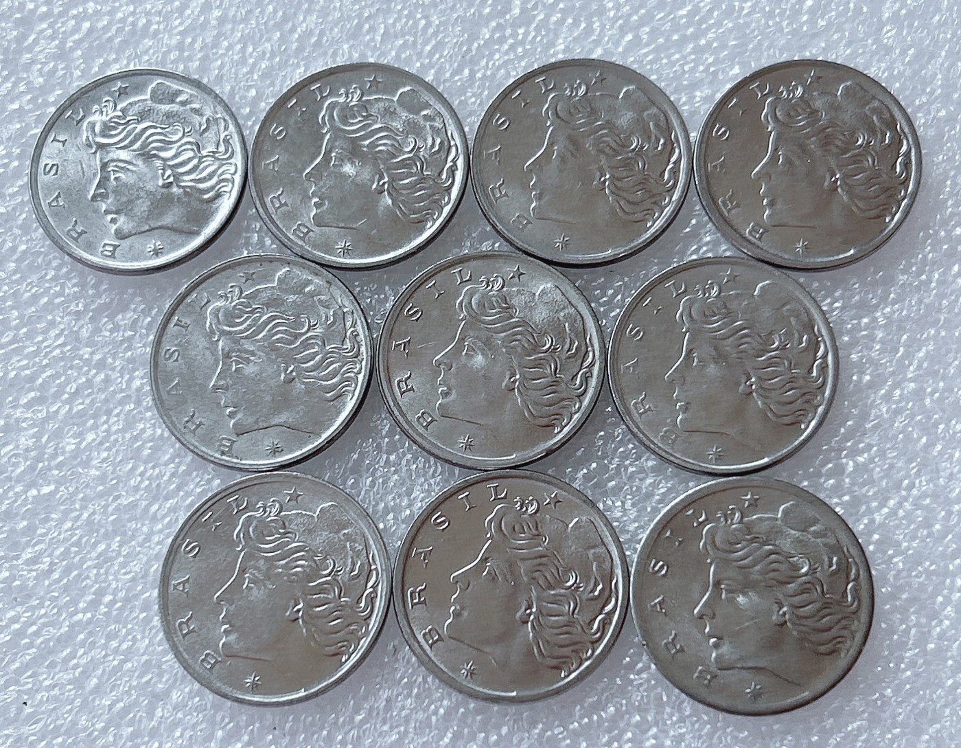 全场一元起拍 世界散币、银币专场 第51期 巴西5分 牛头 女神 10枚