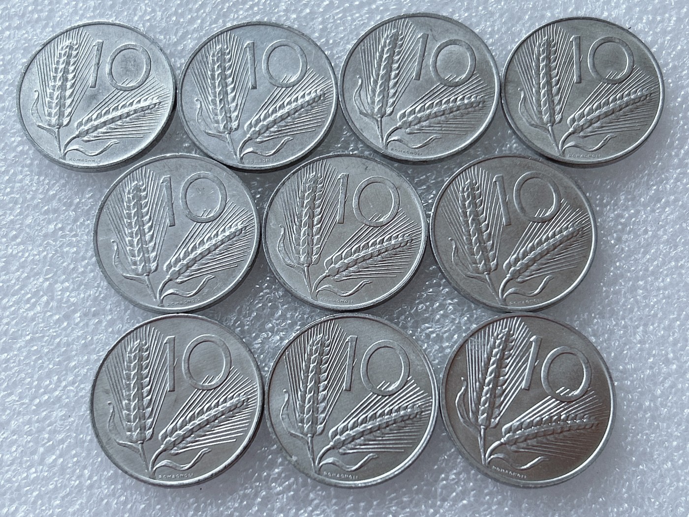 全场一元起拍 世界散币、银币专场 第51期 意大利10里拉 麦穗古犁 10枚