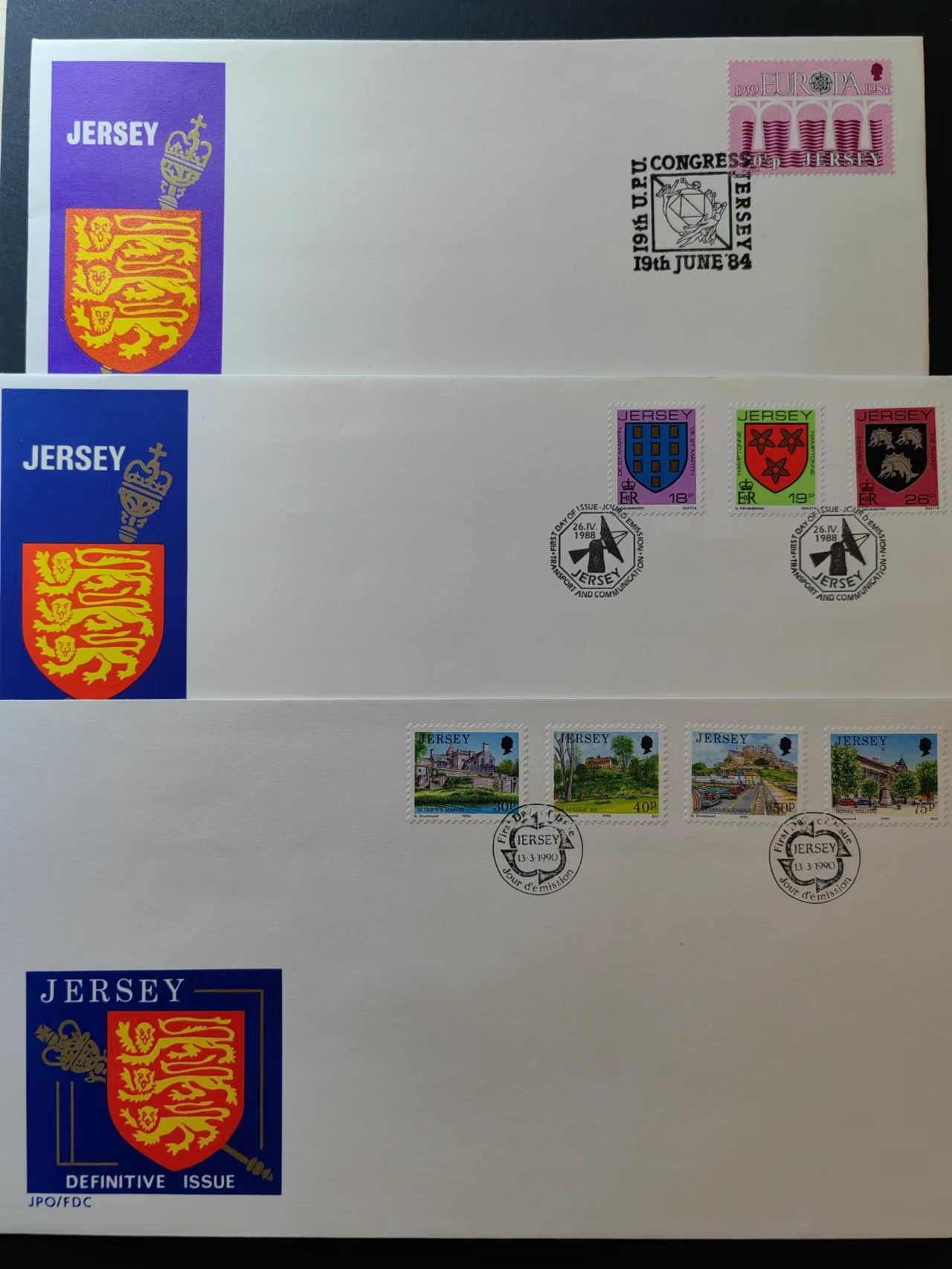 精选多國邮品🔥🔥🔥（拍卖场）放漏专场 第④①场 英属'家族徽章&桥&岛上风光