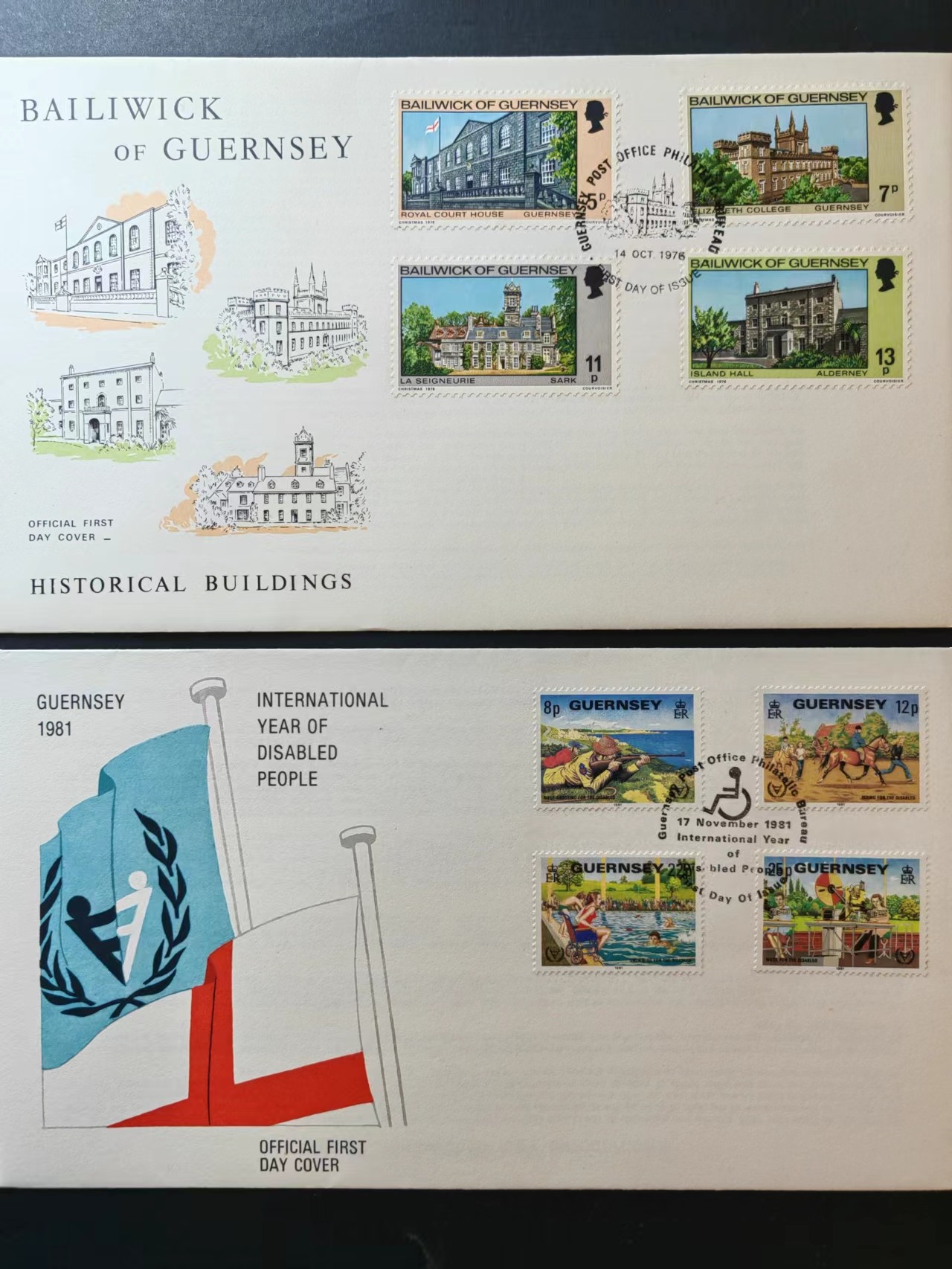 精选多國邮品🔥🔥🔥（拍卖场）放漏专场 第④①场 英属'伊丽莎白宫与市政厅&国际残疾人年