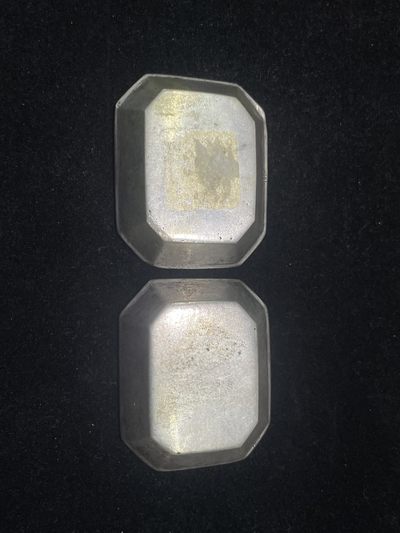 海外回流精品拍卖（五一专场） 法国回流小银盘摆件一对（88.4g，有银标）