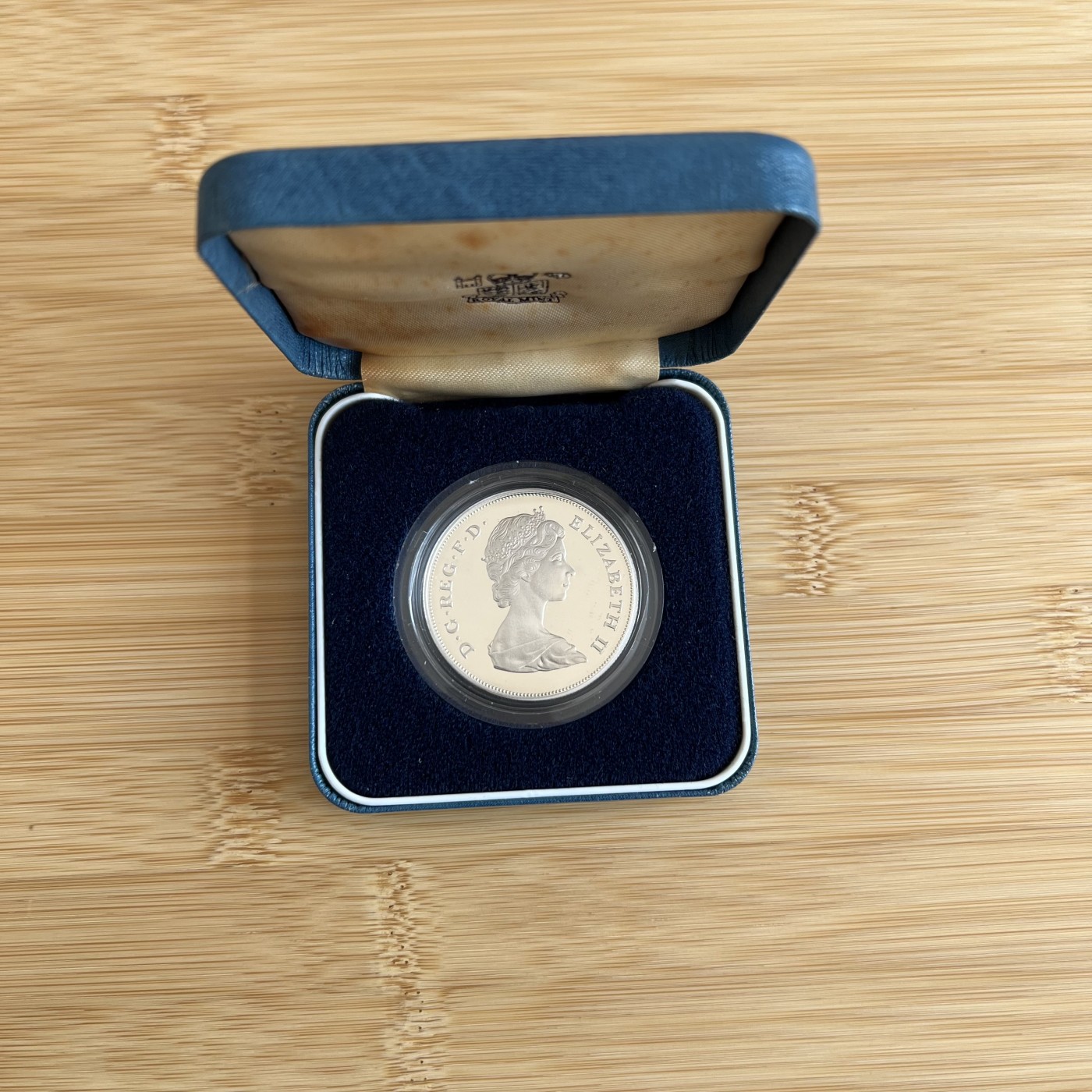 顺丰包邮 外国银币 英国 查尔斯和戴安娜结婚纪念精制大银币带盒