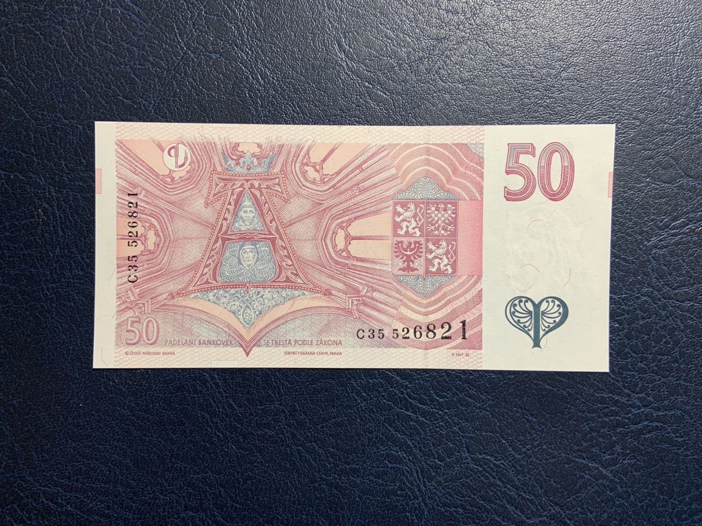 收藏联盟Quantum Auction 第315期拍卖  捷克1997年50克朗 品相UNC 圣女 艾格尼斯