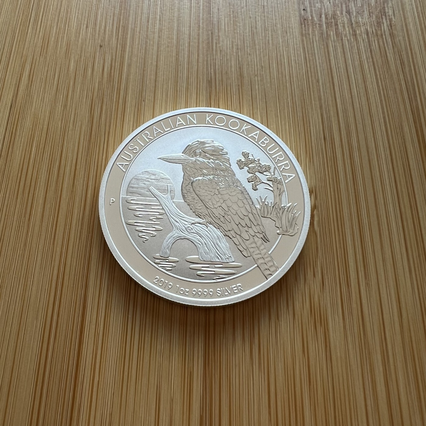 顺丰包邮 外国银币 澳大利亚2019年笑翠鸟1盎司大银币原塑盒