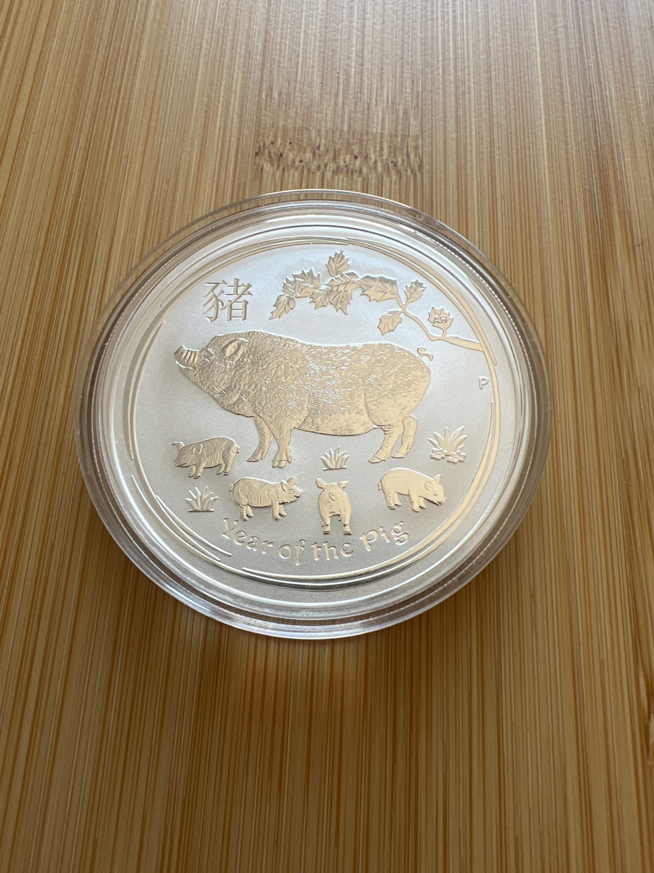 顺丰包邮 外国银币 澳大利亚2019猪年1盎司大银币直径45毫米大尺寸原塑盒