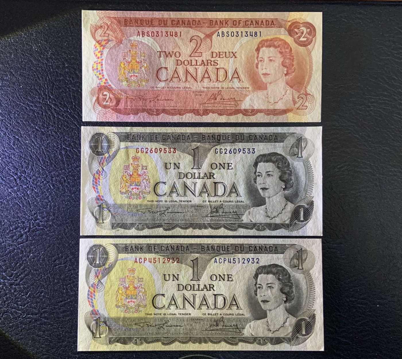 收藏联盟Quantum Auction 第315期拍卖  加拿大1974年2元和1973年1元 品相全新UNC