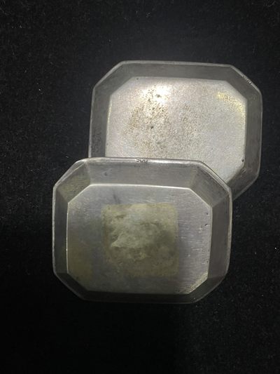 海外回流精品拍卖（五一专场） 法国回流小银盘摆件一对（88.4g，有银标）