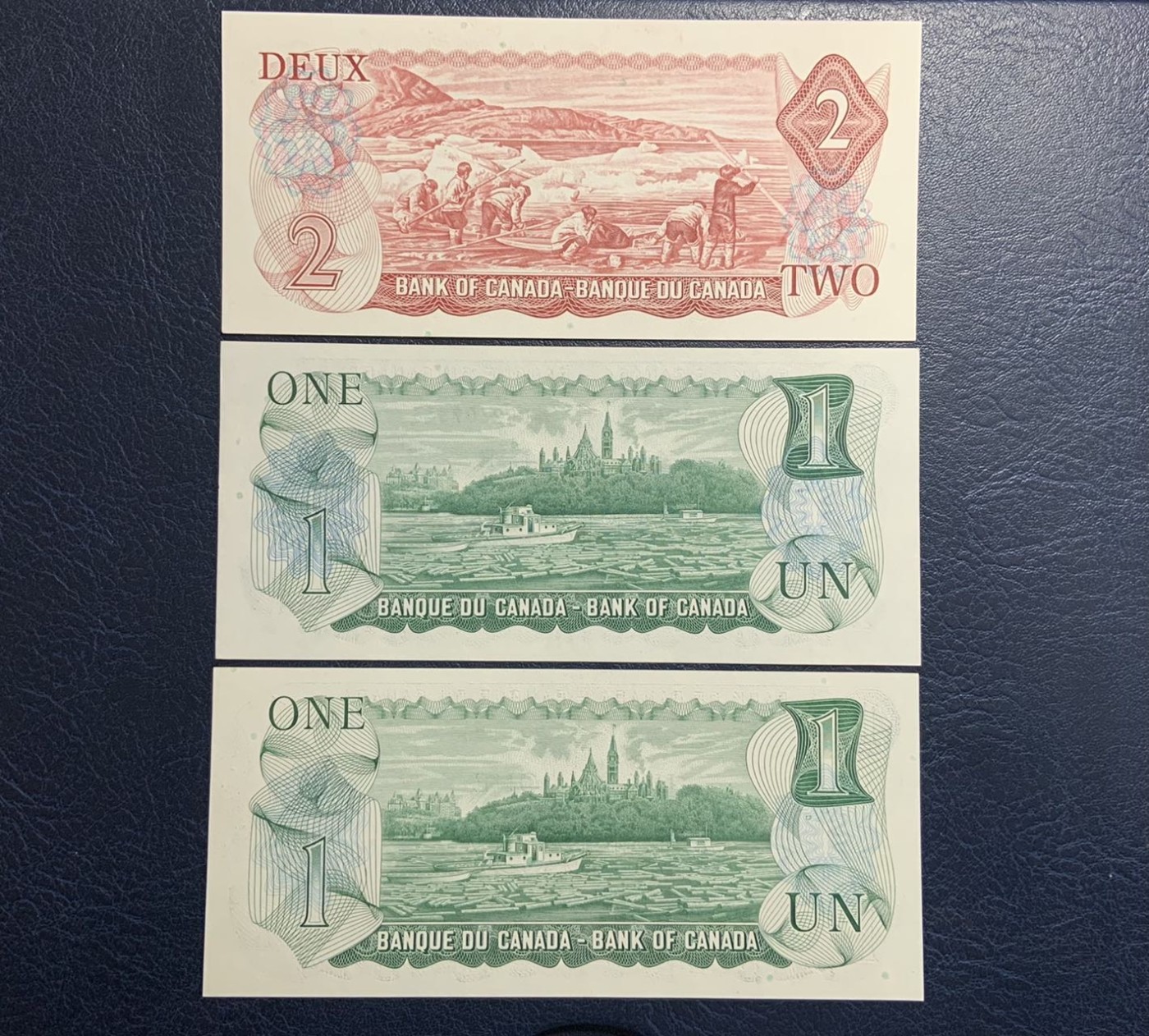 收藏联盟Quantum Auction 第315期拍卖  加拿大1974年2元和1973年1元 品相全新UNC