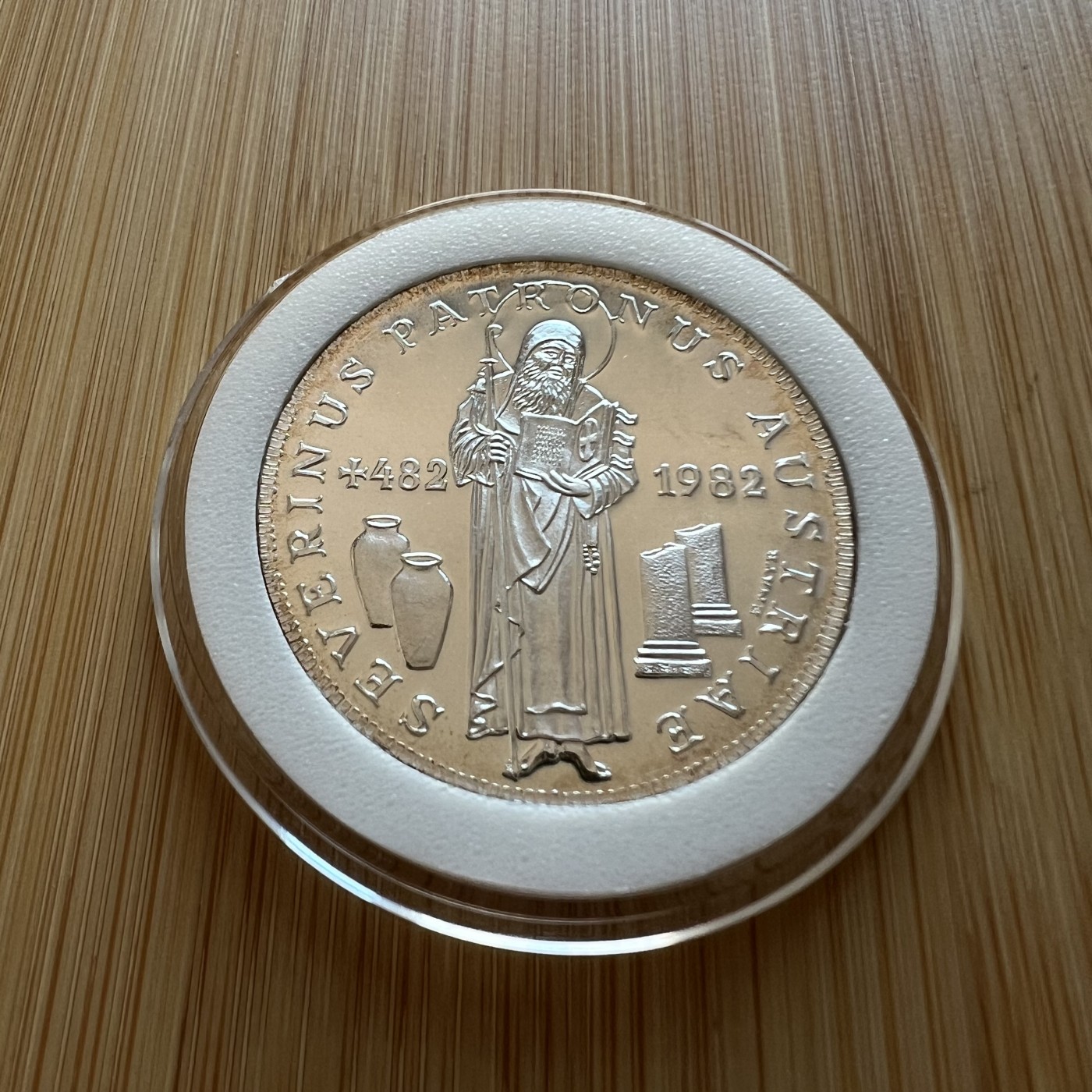 顺丰包邮 外国银币 匈牙利500先令宗教题材银币