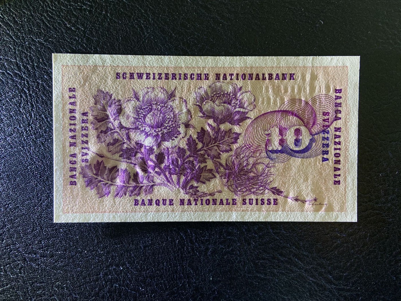 收藏联盟Quantum Auction 第315期拍卖  瑞士1977年10法郎 品相UNC