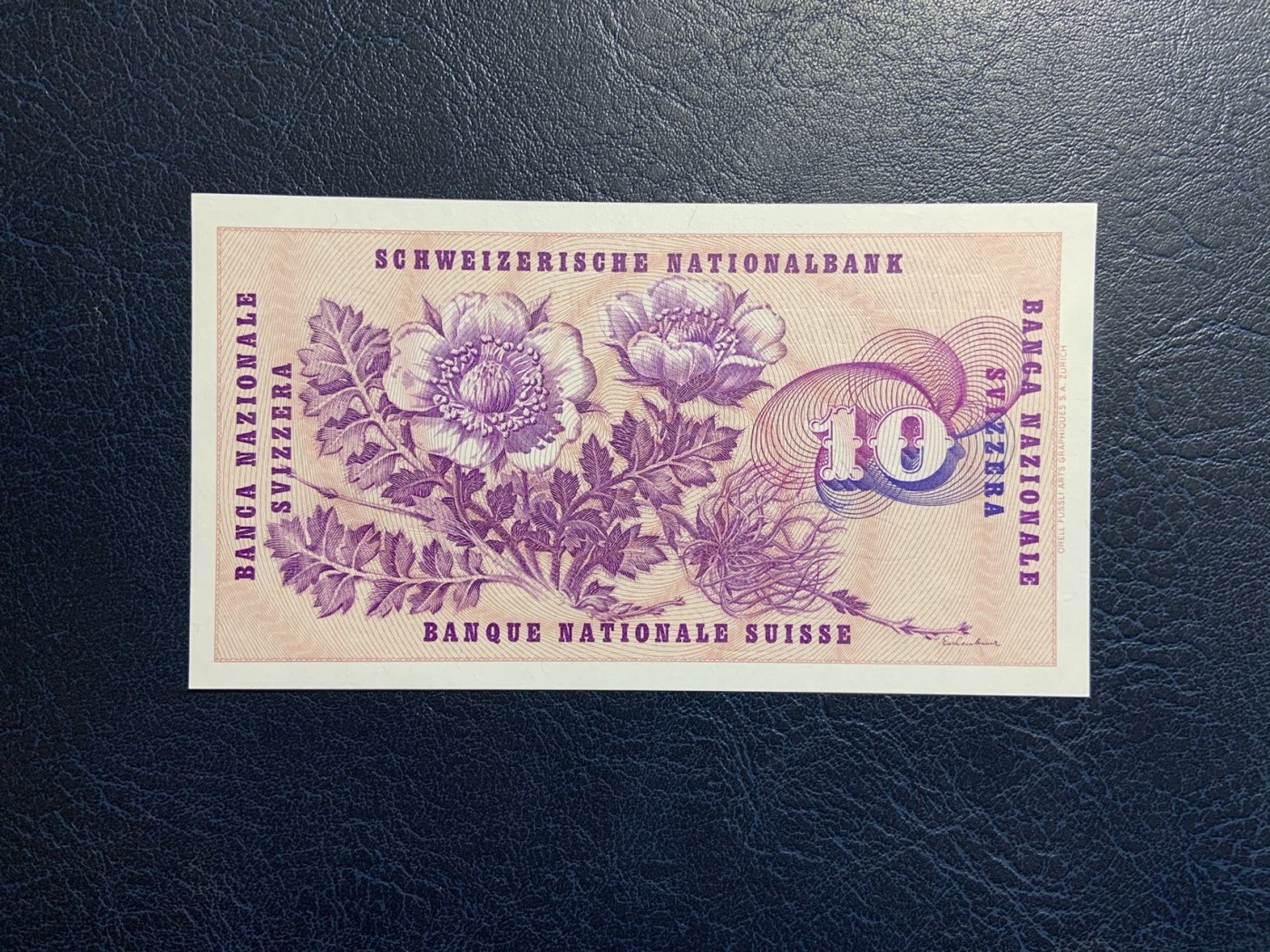 收藏联盟Quantum Auction 第315期拍卖  瑞士1977年10法郎 品相UNC