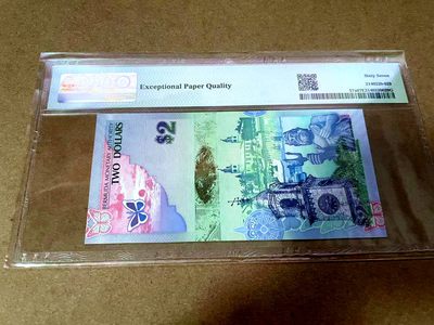 【Blue Auction】✨世界纸币精拍第413期【精】 【获奖钞无47 洋葱冠】百慕大 2009年2元 PMG67EPQ 高分 蓝鸟