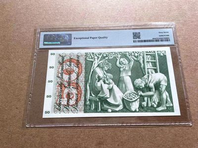 【Blue Auction】✨世界纸币精拍第413期【精】 瑞士 1961年50法郎 PMG67EPQ 苹果园