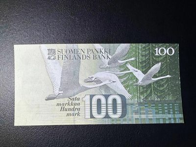 【Blue Auction】✨世界纸币精拍第413期【精】 【无47】芬兰 1986年100马克 UNC-