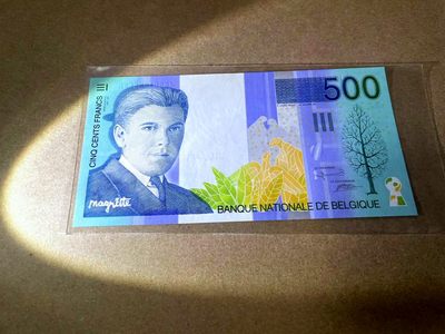 【Blue Auction】✨世界纸币精拍第413期【精】 比利时 末版 500法郎 全新UNC 