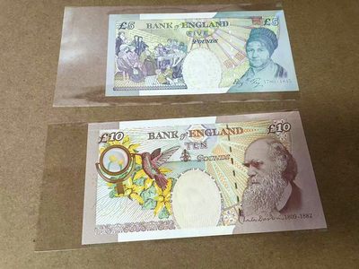 【Blue Auction】✨世界纸币精拍第413期【精】 【一组2张无47】英国 E序列5-10镑 全新UNC