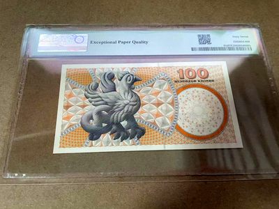 【Blue Auction】✨世界纸币精拍第413期【精】 丹麦 2008年100克朗 PMG67EPQ 高分