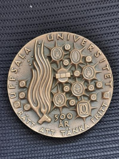 道一币馆币章第二十八场 - 瑞典乌普萨拉大学建校500周年超大纪念铜章