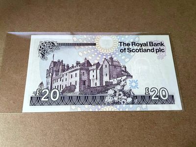 【Blue Auction】✨世界纸币精拍第413期【精】 【无47】苏格兰 大卷毛1999年20镑 全新UNC 
