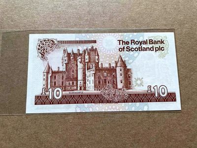 【Blue Auction】✨世界纸币精拍第413期【精】 【无47百位小号】苏格兰1992年10镑 大卷毛 UNC-