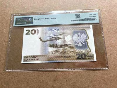 【Blue Auction】✨世界纸币精拍第413期【精】 【88尾无47】波兰 2022年20兹罗提 PMG68EPQ 高分 纪念钞
