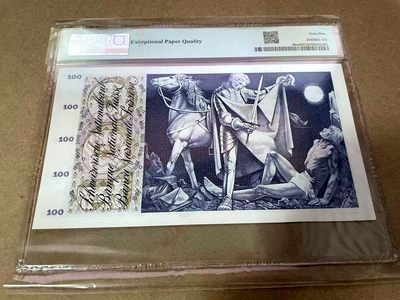 【Blue Auction】✨世界纸币精拍第413期【精】 【无47】瑞士 1971年100法郎 PMG65EPQ 圣马丁割袍