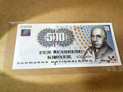 【Blue Auction】✨世界纸币精拍第413期【精】 丹麦 2003年500克朗 全新UNC