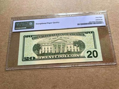 【Blue Auction】✨世界纸币精拍第413期【精】 【无47】美国 2017年20美金 PMG68EPQ 高分