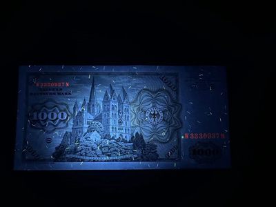 【Blue Auction】✨世界纸币精拍第413期【精】  德国 1980年1000马克 舍那 UNC- 雕刻精美