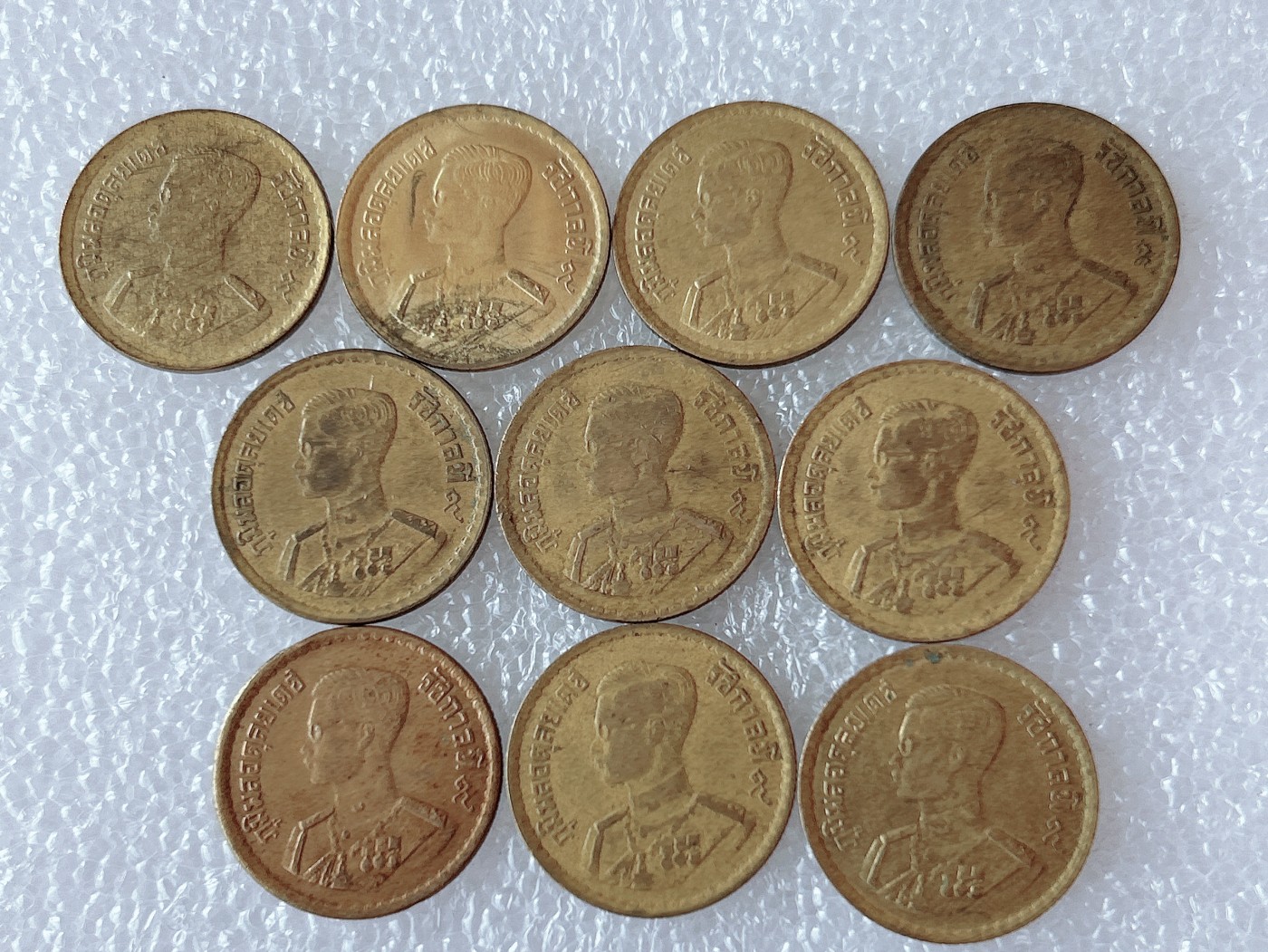 全场一元起拍 世界散币、银币专场 第52期 泰国25萨当铜币 10枚