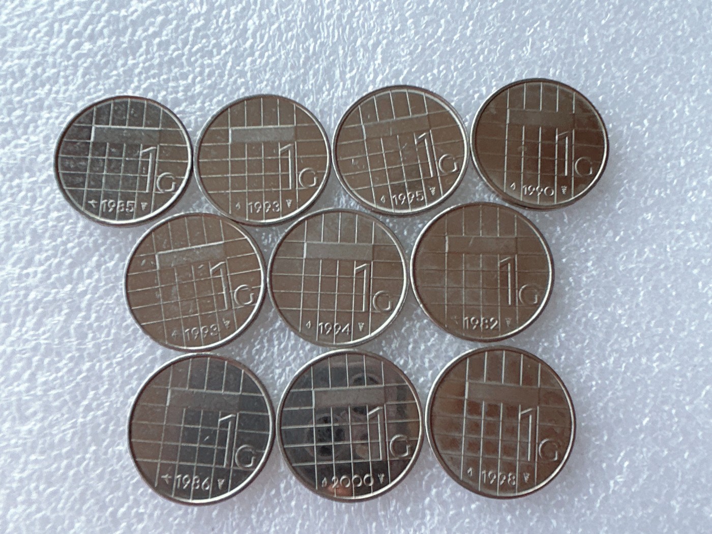 全场一元起拍 世界散币、银币专场 第52期 荷兰1盾 贝娅半脸版 10枚