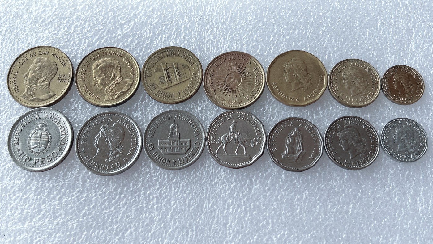 全场一元起拍 世界散币、银币专场 第52期 阿根廷硬币14枚 无重复