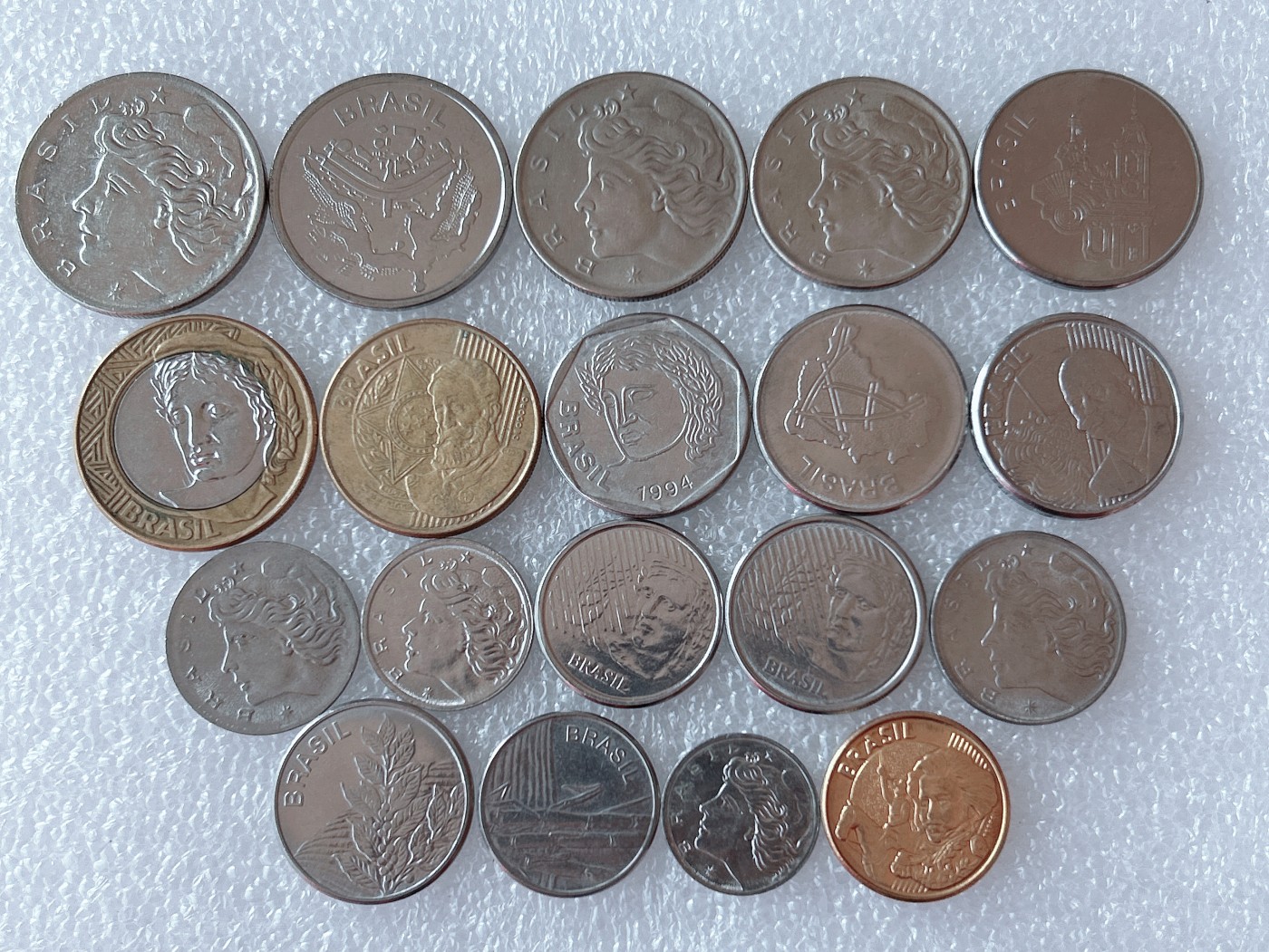 全场一元起拍 世界散币、银币专场 第52期 巴西硬币19枚 无重复