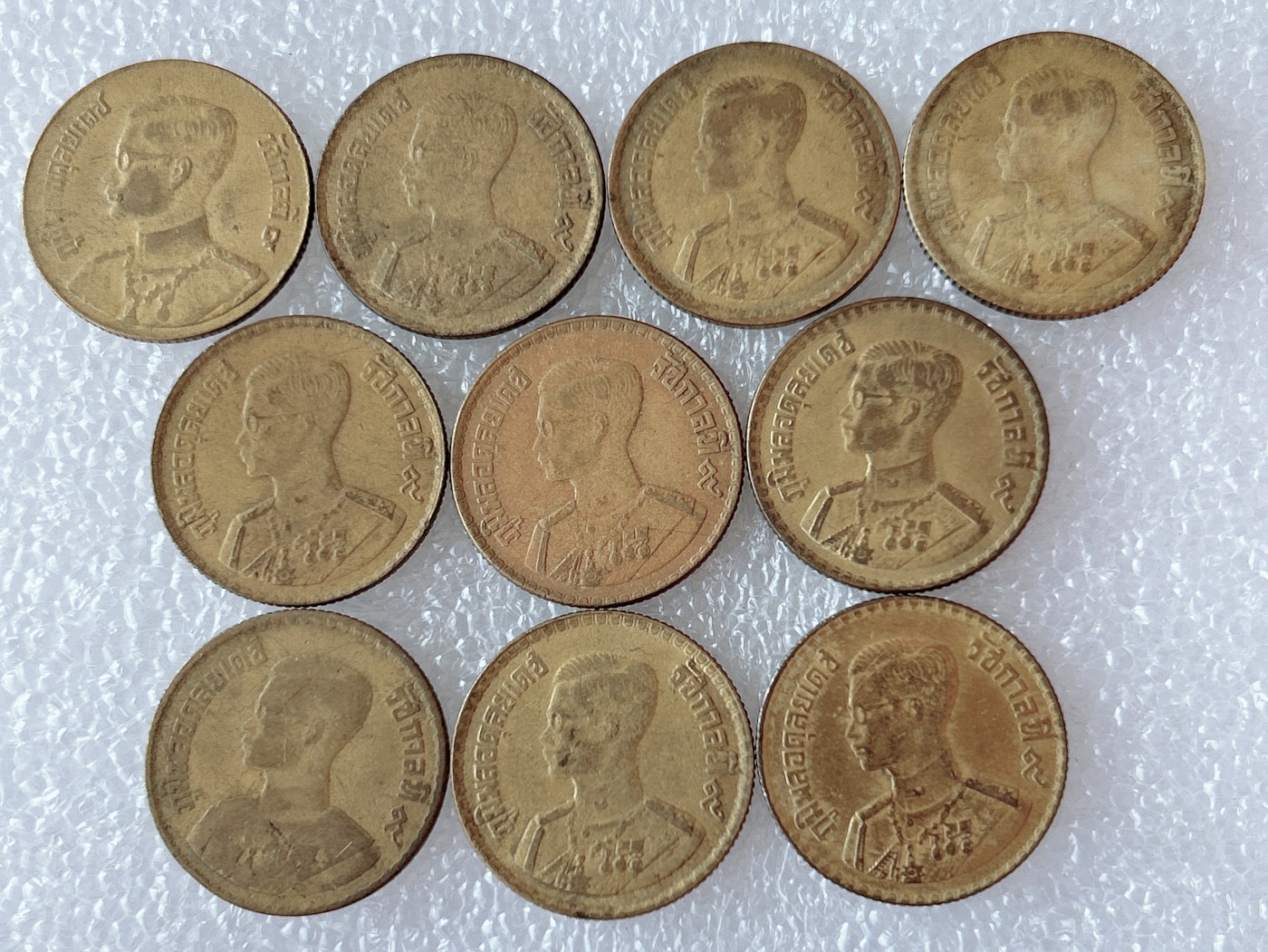 全场一元起拍 世界散币、银币专场 第52期 泰国50萨当铜币 10枚