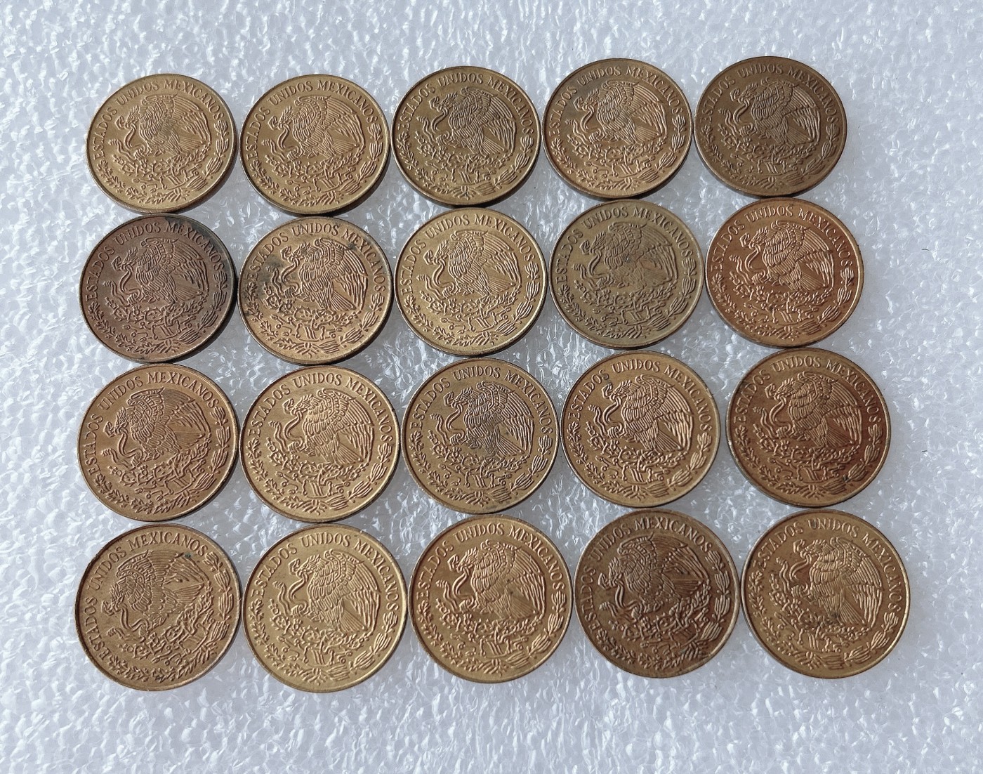 全场一元起拍 世界散币、银币专场 第52期 墨西哥5分铜币 20枚