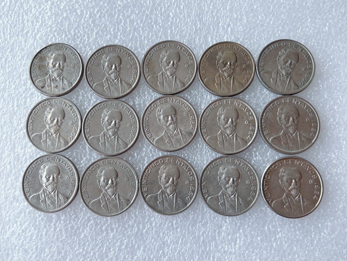 全场一元起拍 世界散币、银币专场 第52期 墨西哥1964年25分 弗朗西斯科·马德罗纪念币 15枚