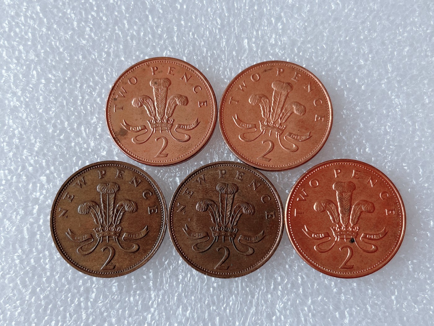 全场一元起拍 世界散币、银币专场 第52期 英国2便士  5枚