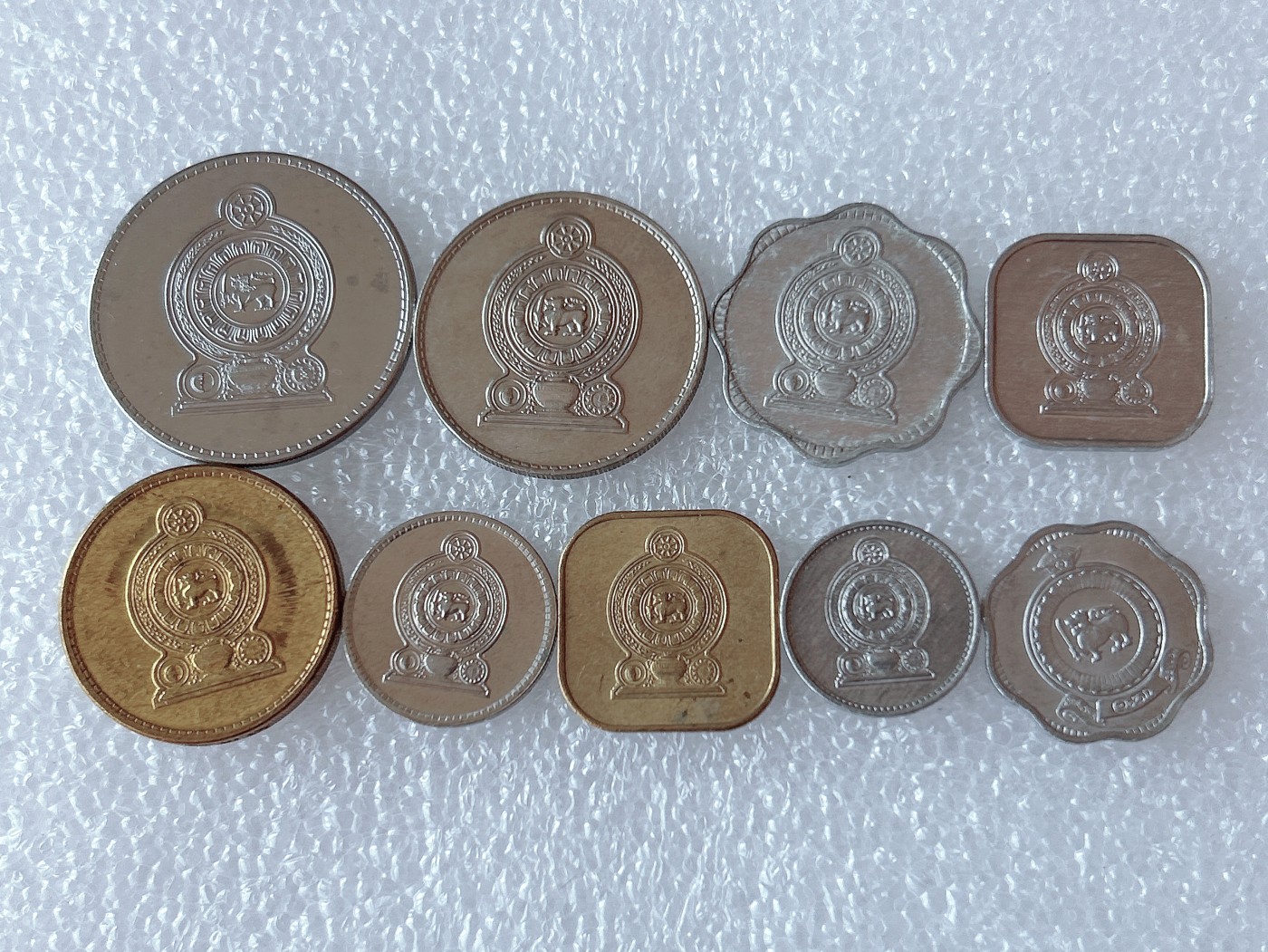 全场一元起拍 世界散币、银币专场 第52期 斯里兰卡硬币 9枚