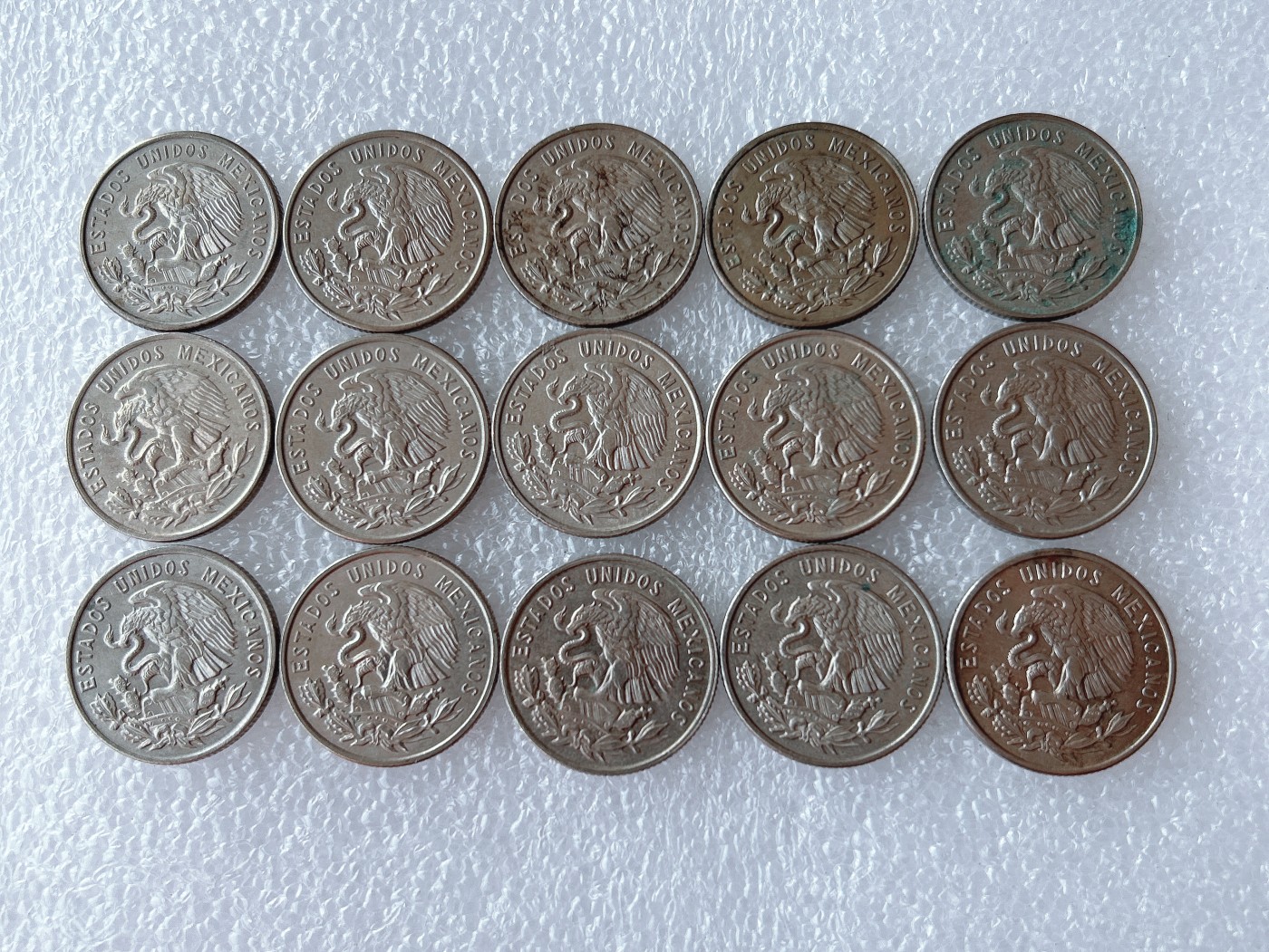 全场一元起拍 世界散币、银币专场 第52期 墨西哥1964年25分 弗朗西斯科·马德罗纪念币 15枚