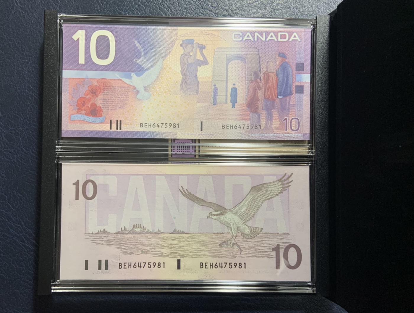收藏联盟Quantum Auction 第316期拍卖  加拿大10元同号同签名纪念册 品相全新 加拿大央行限量发行