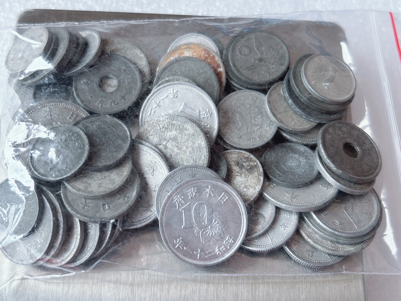 全场一元起拍 世界散币、银币专场 第52期 日本铝币 锡币 有重复 净重100克