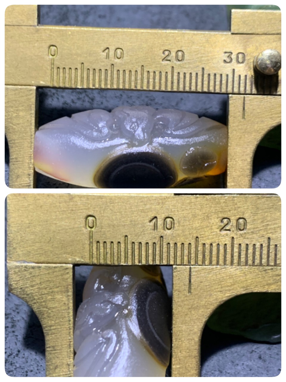 精美亚光高玉化天眼纹巴西玛瑙手工俏色巧雕蝙蝠钱币随形吊坠（把件）一个！