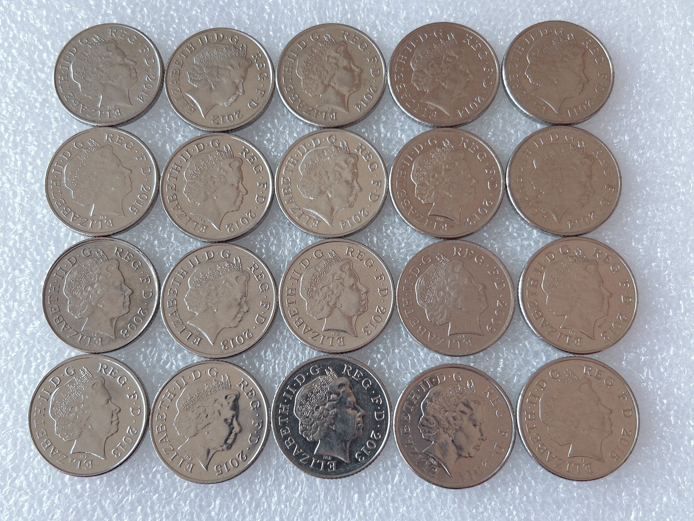 全场一元起拍 世界散币、银币专场 第52期 英国10便士 20枚