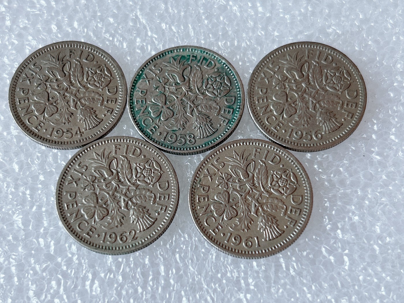 全场一元起拍 世界散币、银币专场 第52期 英国6便士 5枚