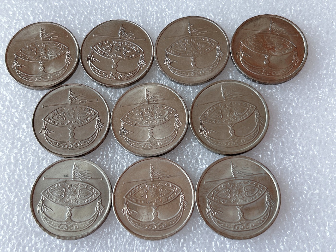 全场一元起拍 世界散币、银币专场 第52期 马来西亚50分 传统手工艺品风筝 10枚