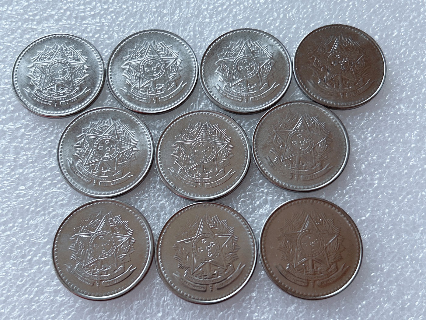 全场一元起拍 世界散币、银币专场 第52期 巴西1988年10克鲁塞罗 10枚