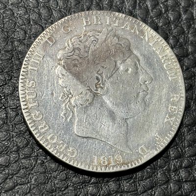 【臻藏泉阁·第一期】外国银币专场&全场保真包代包邮 - 英国乔治三世马剑一克朗银币，一图一物、保真包代包邮