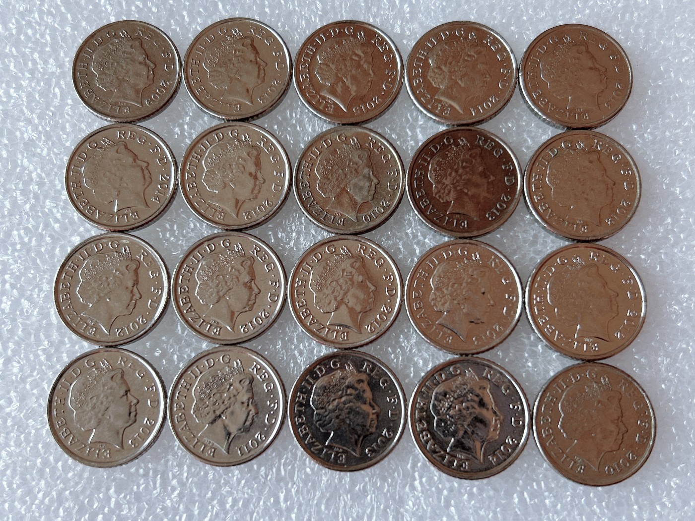 全场一元起拍 世界散币、银币专场 第52期 英国5便士 20枚