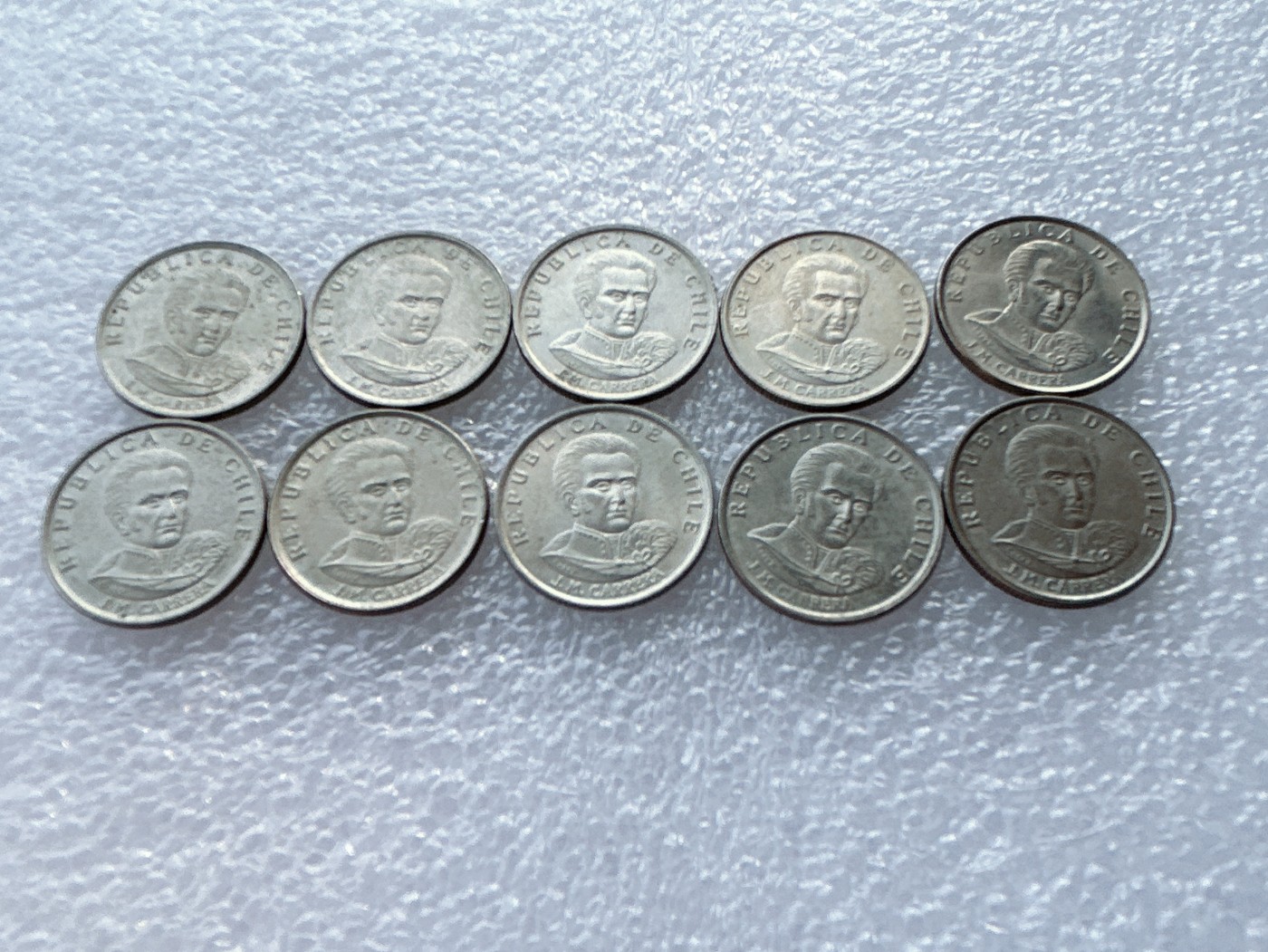 全场一元起拍 世界散币、银币专场 第52期 智利1埃斯库多硬币 10枚